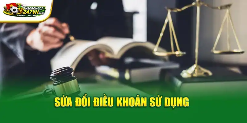 Sửa đổi điều khoản sử dụng